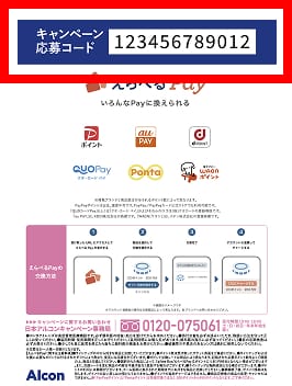 キャンペーンコード入力画面